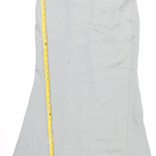 ASOS Women’s Grey Long Mermaid Dress Size 14 Formal Wedding