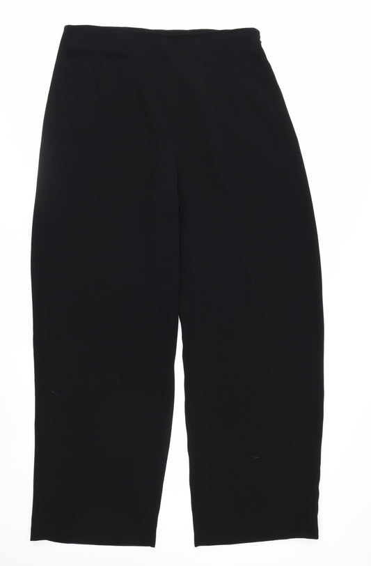 Betty Barclay Women Black Cropped Trousers Size 16 Regular Fit