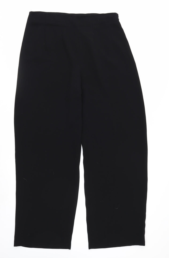 Betty Barclay Women Black Cropped Trousers Size 16 Regular Fit