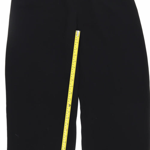 Betty Barclay Women Black Cropped Trousers Size 16 Regular Fit