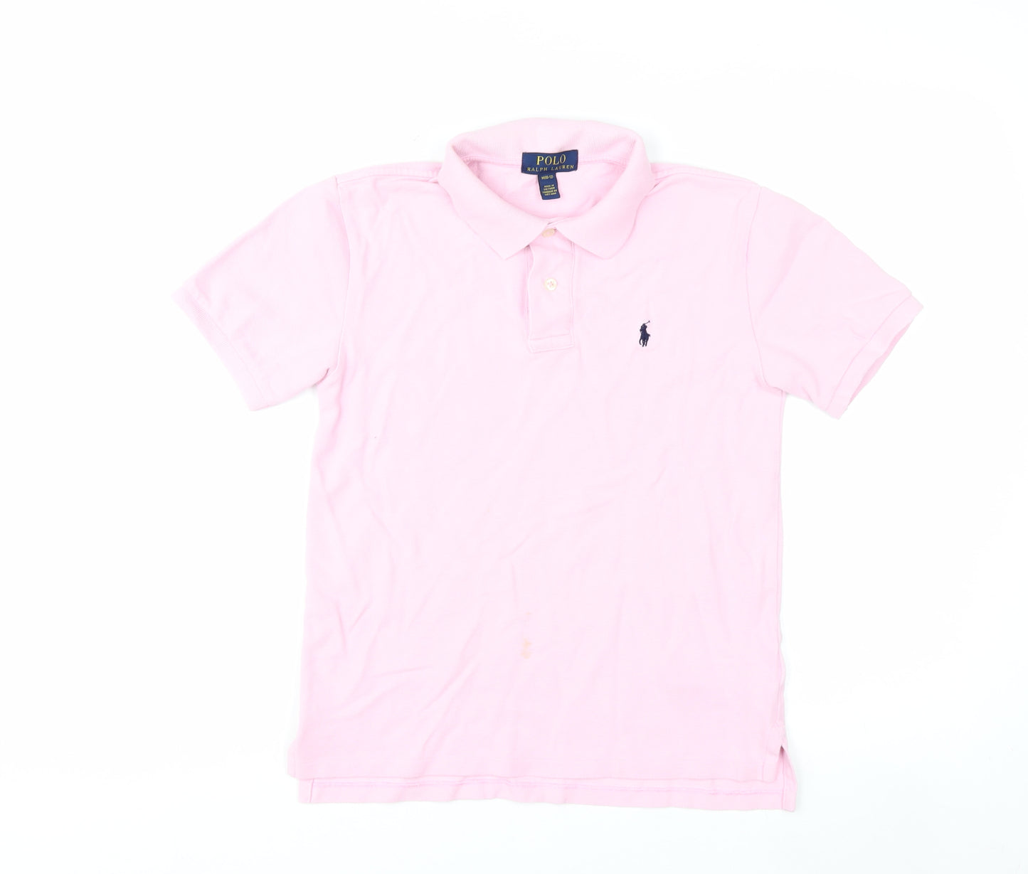 Ralph Lauren Girls Pink Polo Shirt Medium (10-12 Years) 100% Cotton