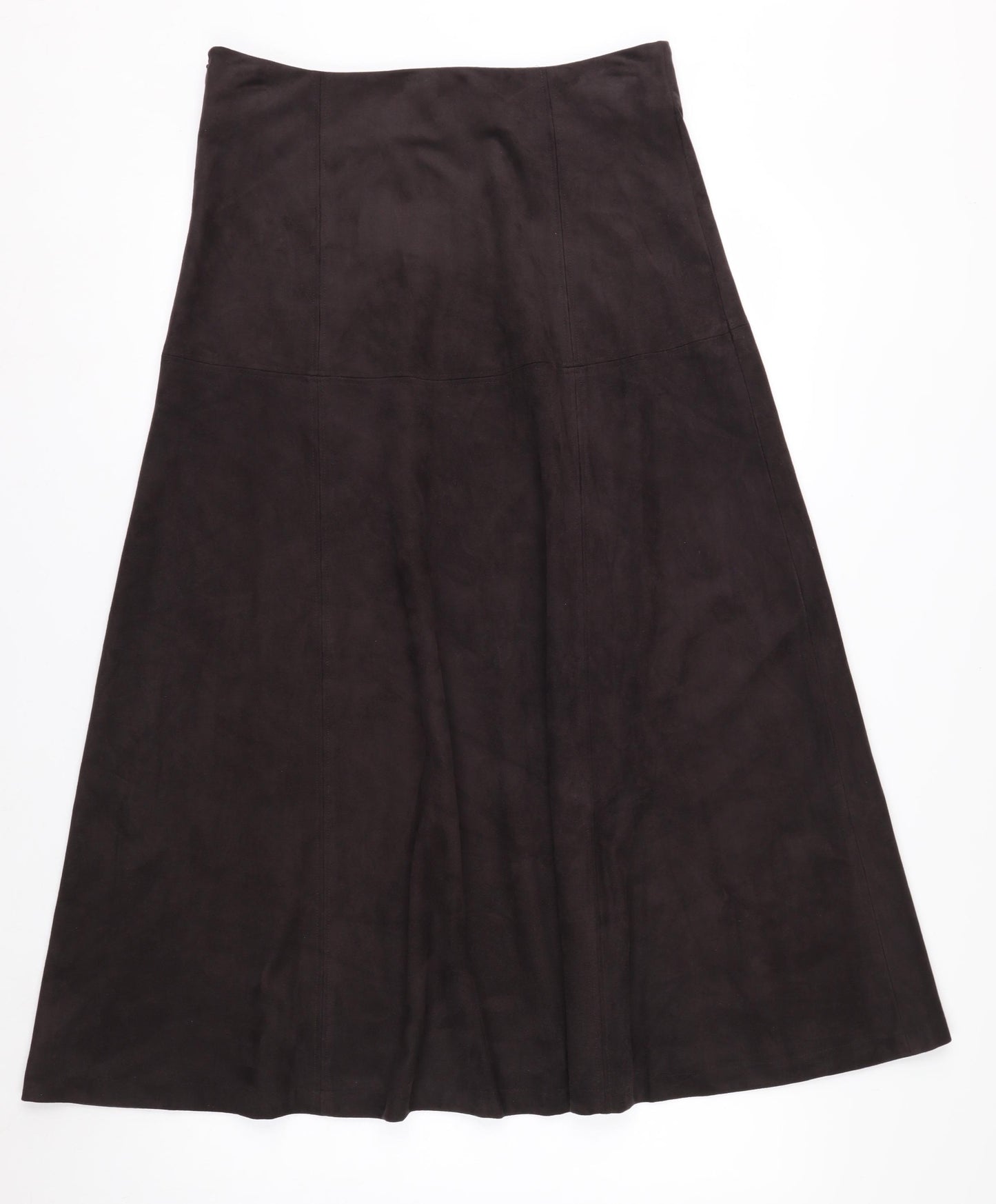 Marks and Spencer Womens Brown A-Line Midi Skirt Size 12