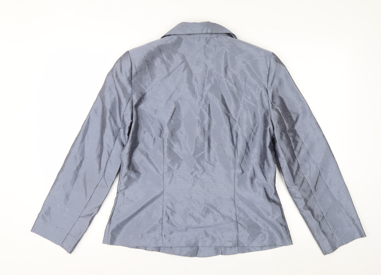 AGB Women’s Grey Classic Blazer Size 10 Buttoned Formal Jacket