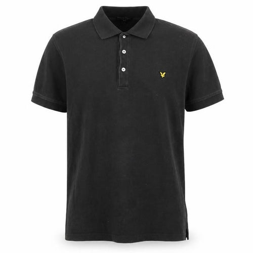 Lyle & Scott Men's Black Cotton Polo Shirt Size L Classic Fit