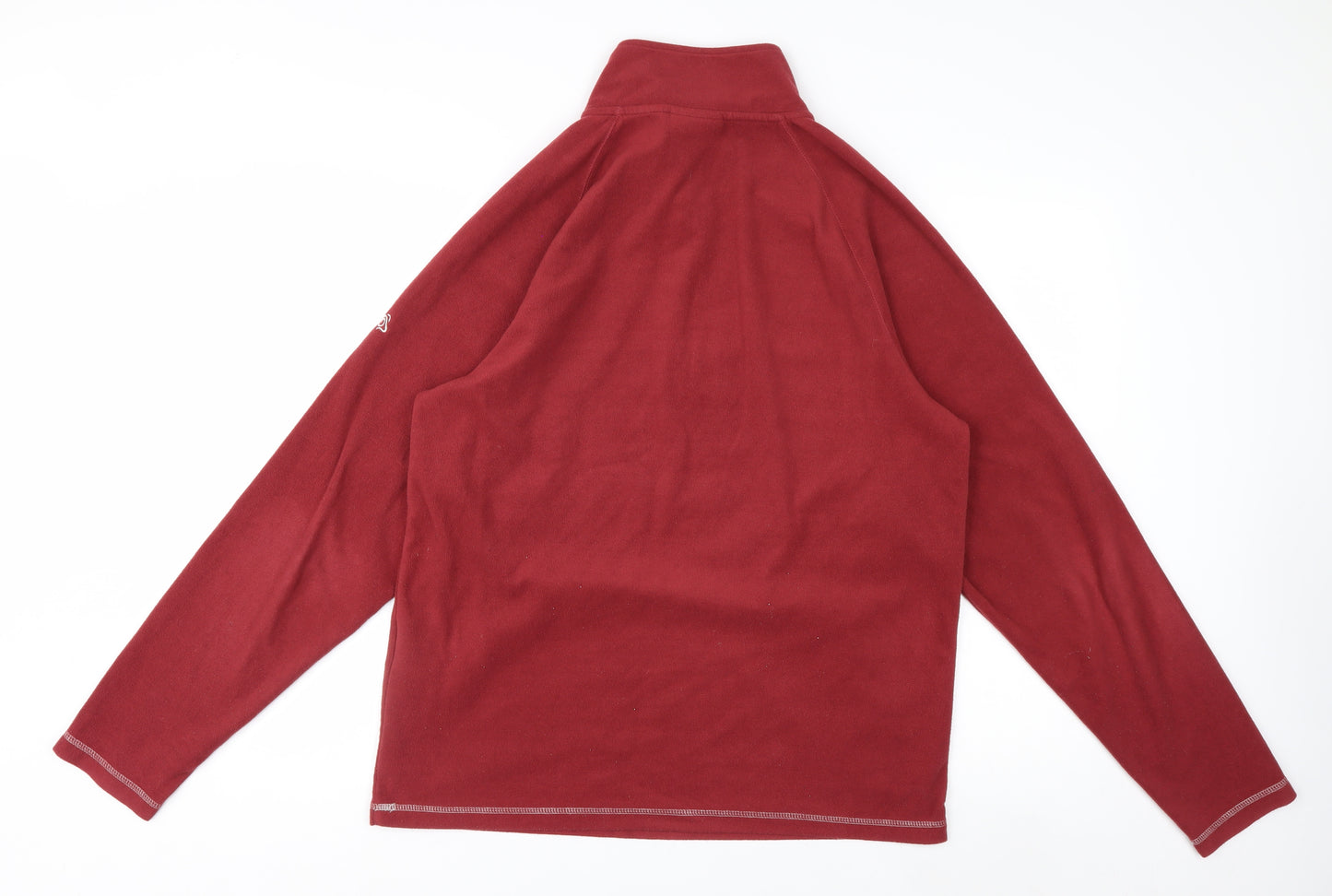 Craghoppers Mens Red 1/2 Zip Fleece Sweatshirt Size L Outdoor Pullover