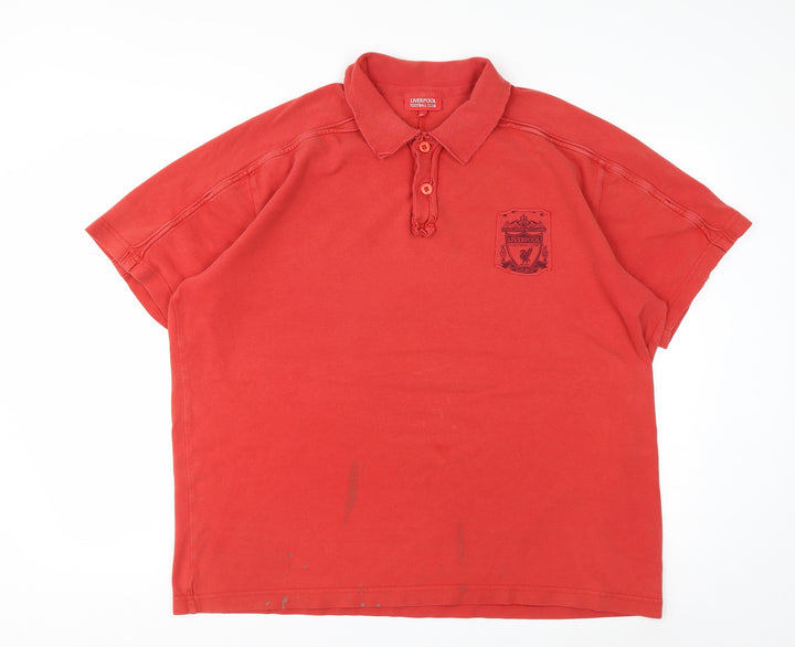 Liverpool FC Red Men's XL Cotton Polo Shirt