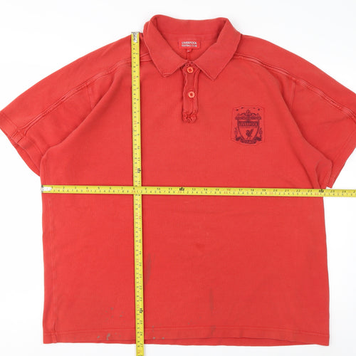 Liverpool FC Red Men's XL Cotton Polo Shirt
