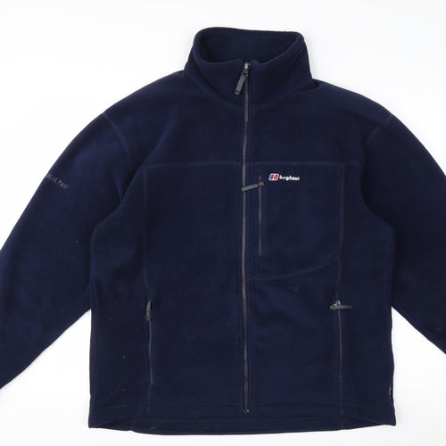 Berghaus Men's Blue Fleece Full Zip Outdoor Jacket Size M