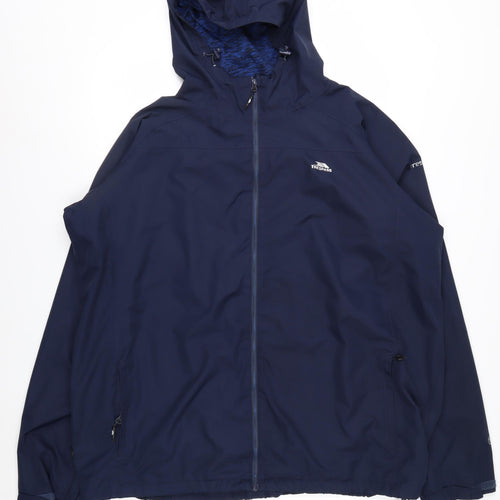 Trespass Men's Blue 3XL Waterproof Windproof Hooded Jacket