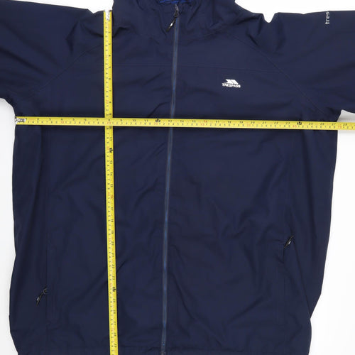 Trespass Men's Blue 3XL Waterproof Windproof Hooded Jacket