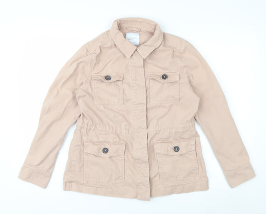 Principles Women’s Beige Petite Size 10 Cotton Military Jacket