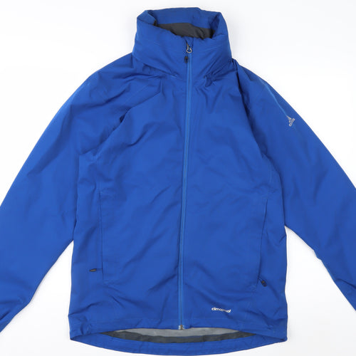 adidas Men’s Blue ClimaProof Waterproof Softshell Jacket Size S