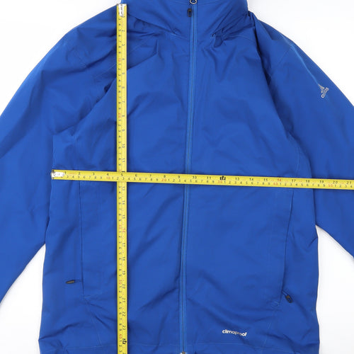 adidas Men’s Blue ClimaProof Waterproof Softshell Jacket Size S