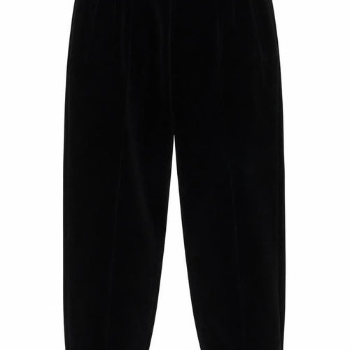 Liz Claiborne Women Black Velvet Stirrup Trousers Size 12 Classic Fit