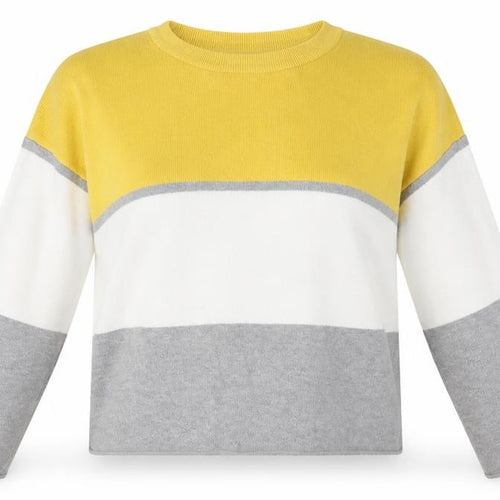 New Look Women’s Multicoloured Striped Crew Neck Jumper Size L