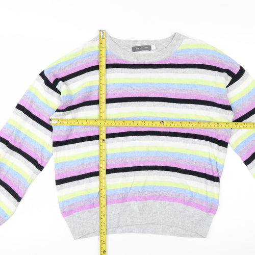 Mint Velvet Women's Multicoloured Striped Crew Neck Jumper Size 10