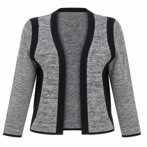 H&M Women’s Grey Long Sleeve Open Front Knit Cardigan Size 12