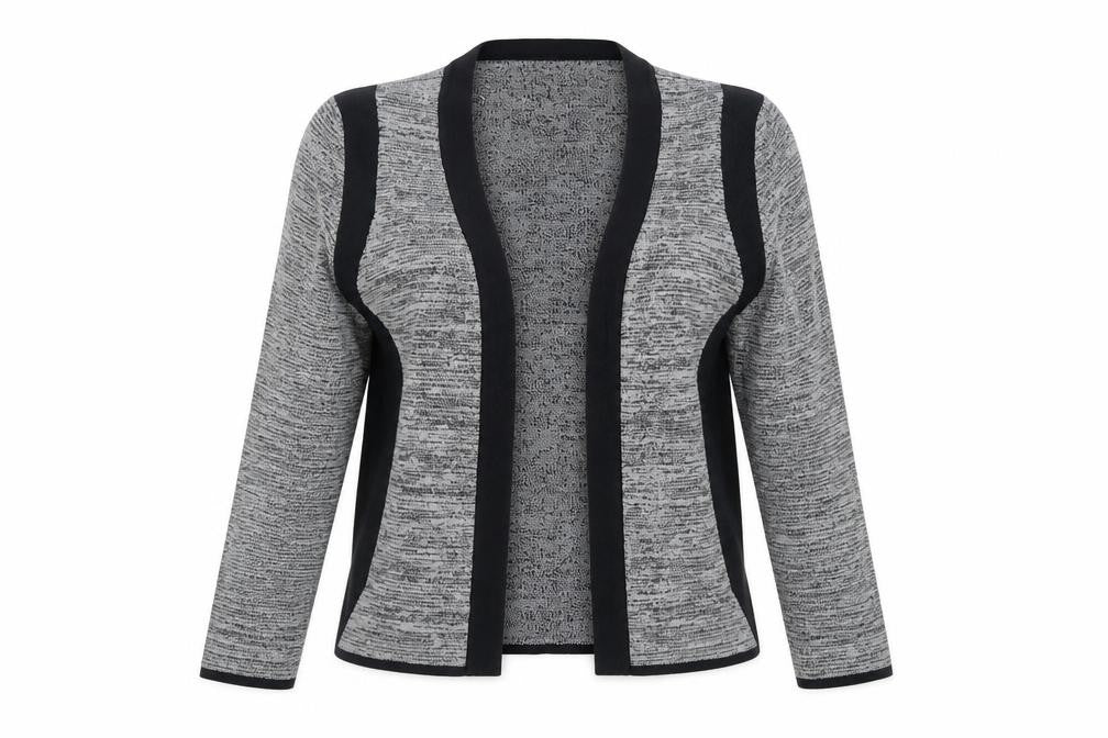 H&M Women’s Grey Long Sleeve Open Front Knit Cardigan Size 12