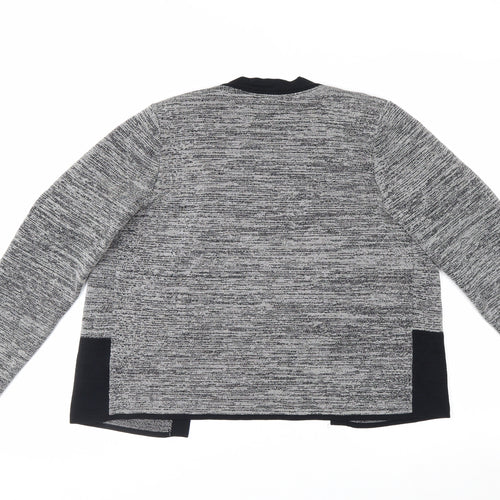 H&M Women’s Grey Long Sleeve Open Front Knit Cardigan Size 12