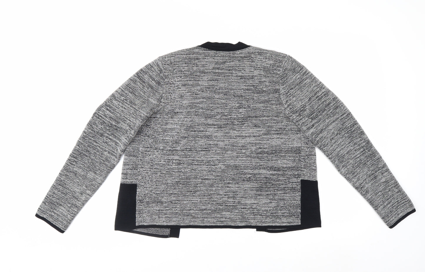 H&M Women’s Grey Long Sleeve Open Front Knit Cardigan Size 12