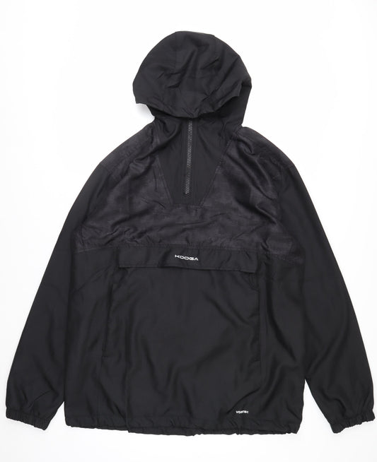 Kooga Men's Black L Hooded Windbreaker Jacket Polyester Sportswear