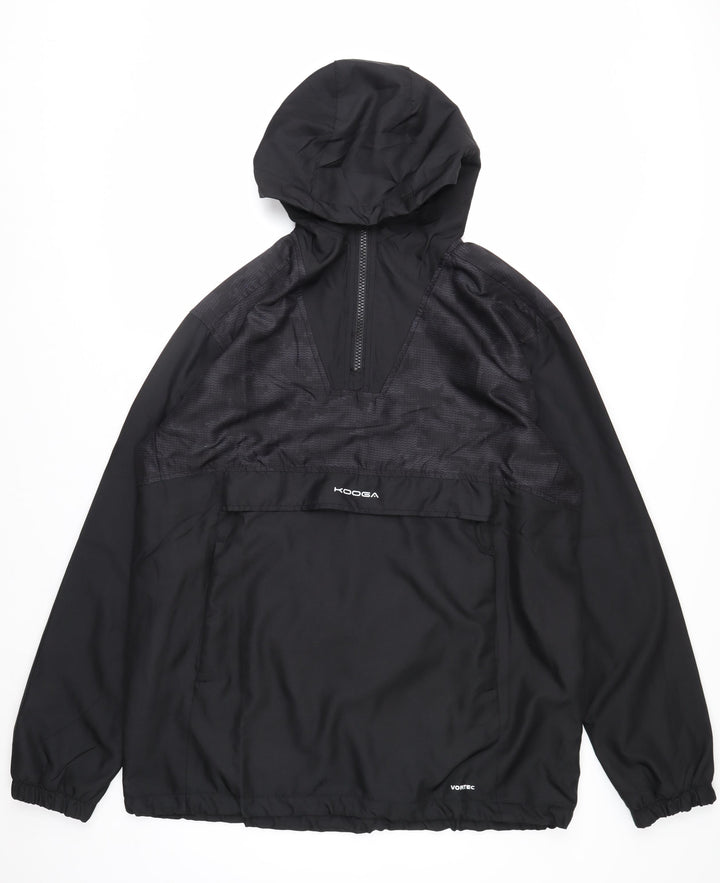 Kooga Men's Black L Hooded Windbreaker Jacket Polyester Sportswear