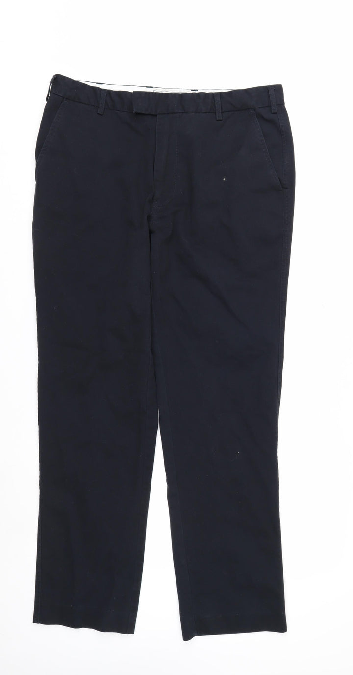 Boden Men’s Blue Regular Fit Chino Trousers Size 36R