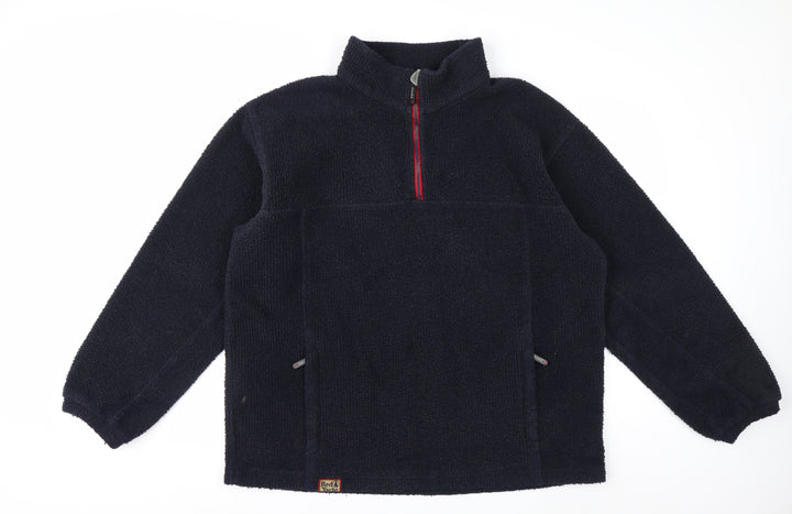 Red Yacht Men's Blue Fleece 1/4 Zip Pullover Sweatshirt XL