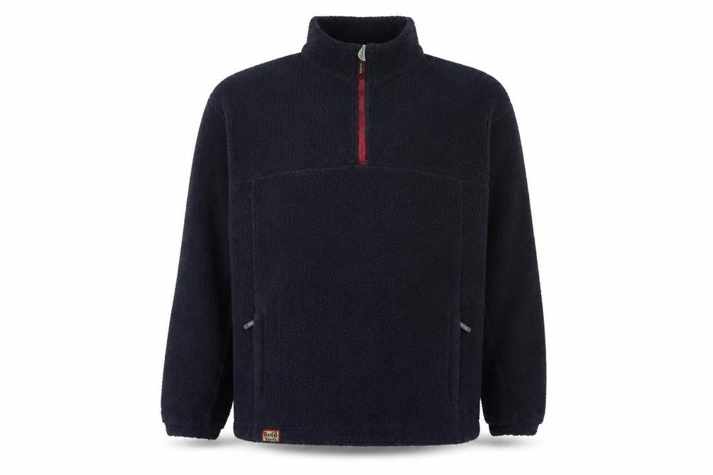 Front view of Red Yacht Men's Blue Fleece 1/4 Zip Pullover Sweatshirt XL