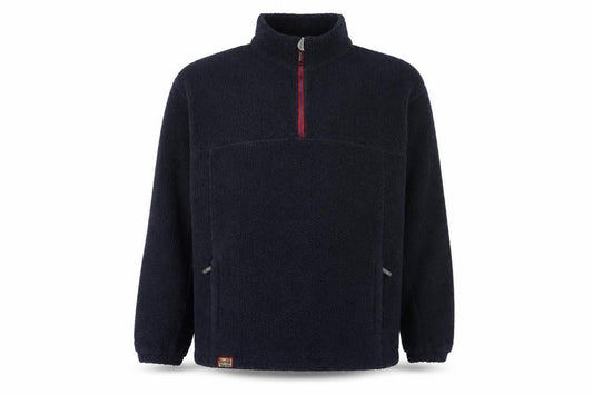 Front view of Red Yacht Men's Blue Fleece 1/4 Zip Pullover Sweatshirt XL