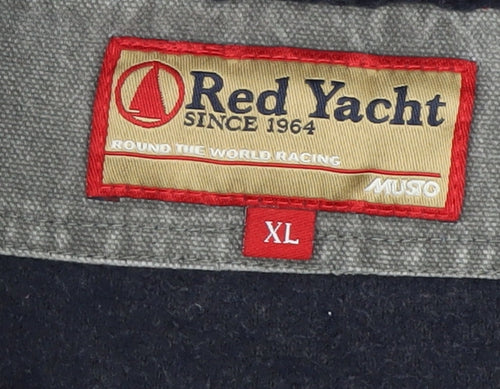 Red Yacht Men's Blue Fleece 1/4 Zip Pullover Sweatshirt XL