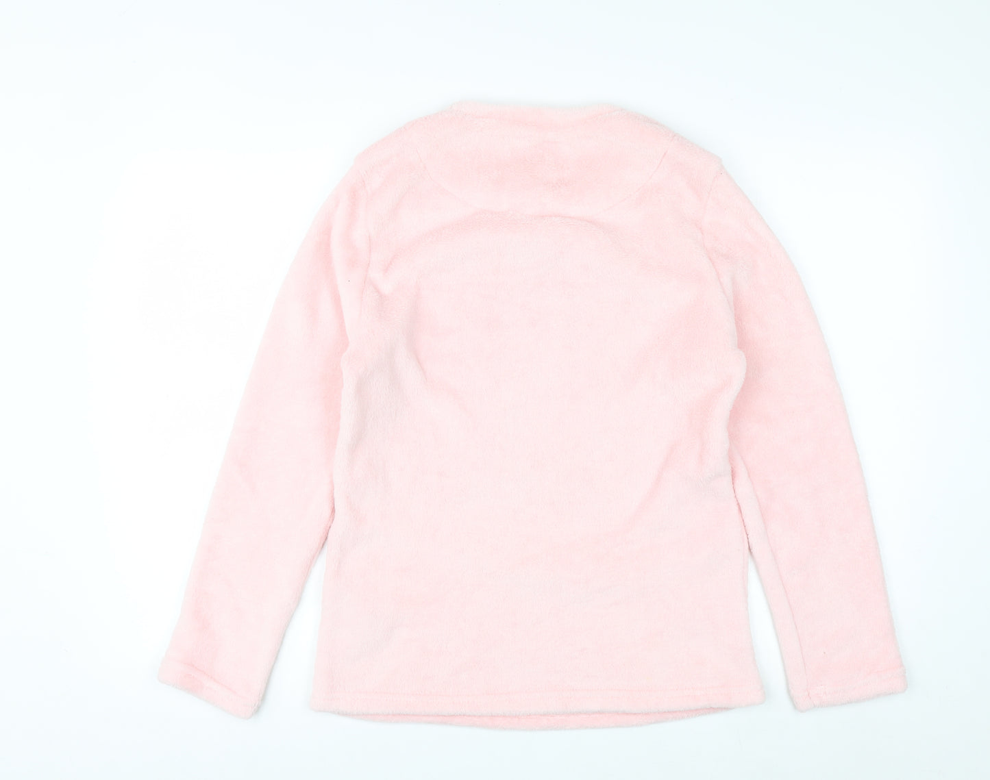 Disney Women Pink Eeyore Fleece Pyjama Top XS Long Sleeve