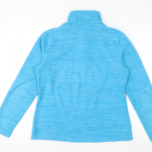 Mountain Warehouse Women's Blue 1/2 Zip Fleece Pullover UK 12
