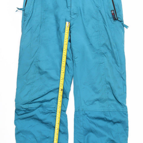 Couloir Womens Blue Snow Pants Size 12 Insulated Waterproof Ski Trousers