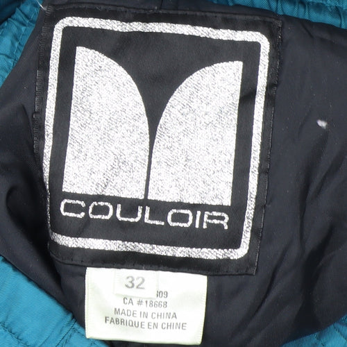 Couloir Womens Blue Snow Pants Size 12 Insulated Waterproof Ski Trousers