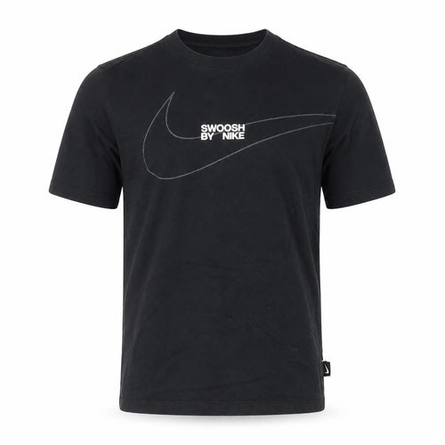 Nike Men’s Black Swoosh Graphic Cotton T-Shirt Size S