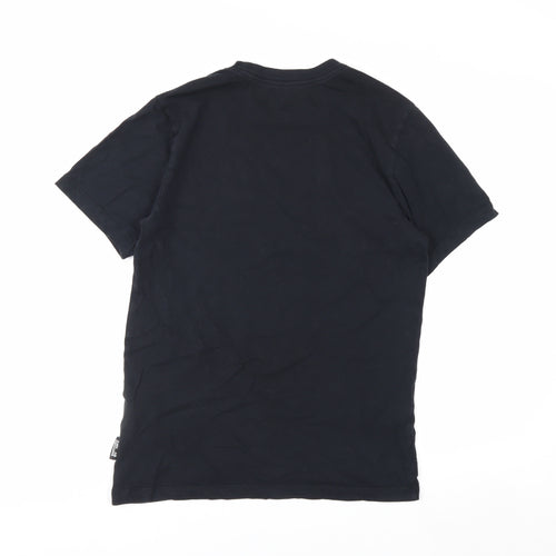 Nike Men’s Black Swoosh Graphic Cotton T-Shirt Size S