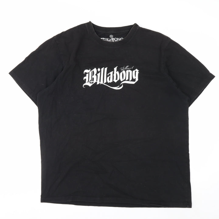 Billabong Men's Black XL Surf Logo Graphic Cotton T-Shirt