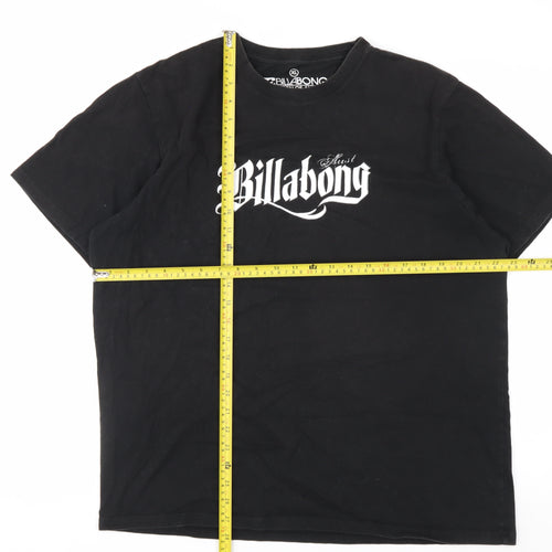 Billabong Men's Black XL Surf Logo Graphic Cotton T-Shirt