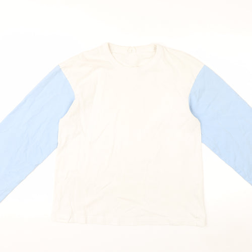 Arket Women’s Multicoloured Long Sleeve Cotton Crew Neck T-Shirt Size 8