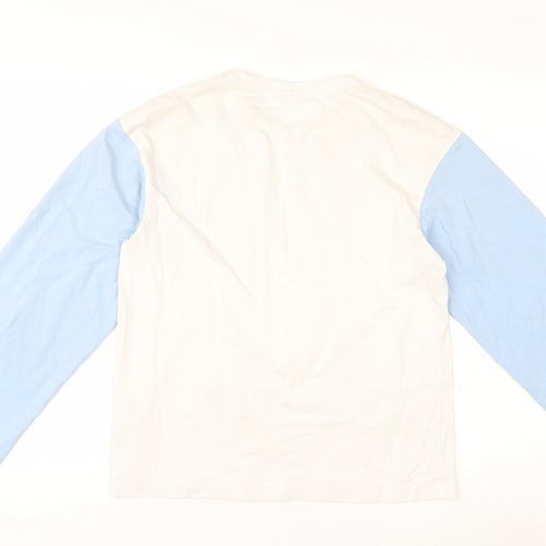 Arket Women’s Multicoloured Long Sleeve Cotton Crew Neck T-Shirt Size 8