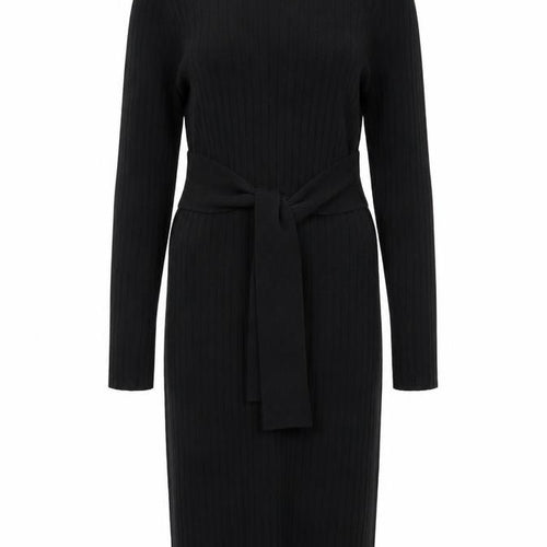 Esmara Women Black Bodycon Knit Belted Dress Size 10