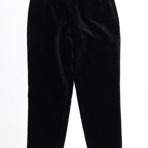 Marks and Spencer Women’s Black Velvet Petite Size 10 Straight Trousers