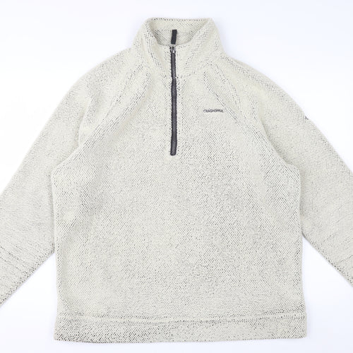 Craghoppers Men’s Beige Fleece 1/4 Zip Pullover Sweatshirt L