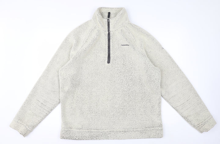 Craghoppers Men’s Beige Fleece 1/4 Zip Pullover Sweatshirt L