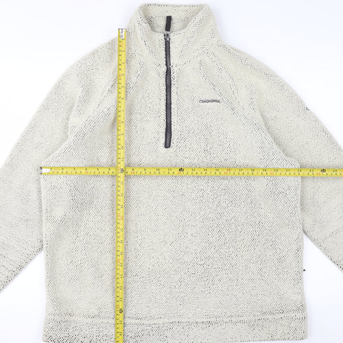 Craghoppers Men’s Beige Fleece 1/4 Zip Pullover Sweatshirt L