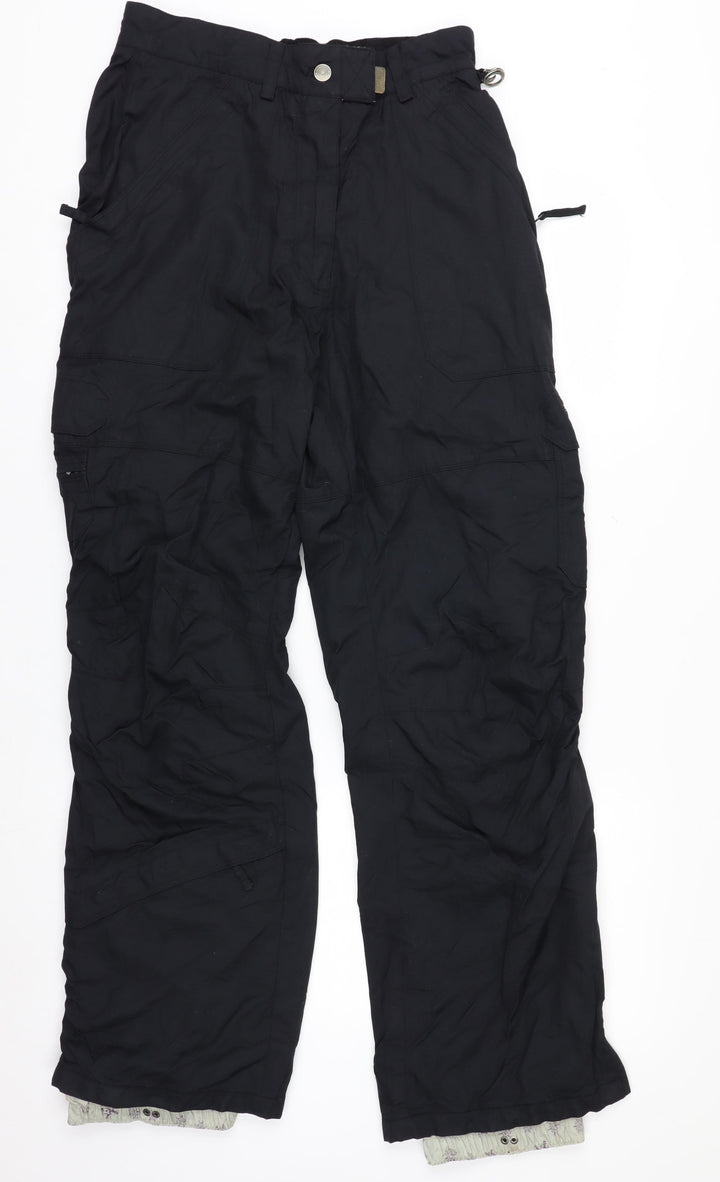 Powder Room Women's Black M Snow Pants Waterproof Insulated Winter Trousers