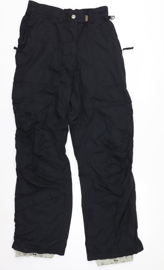 Powder Room Women's Black M Snow Pants Waterproof Insulated Winter Trousers