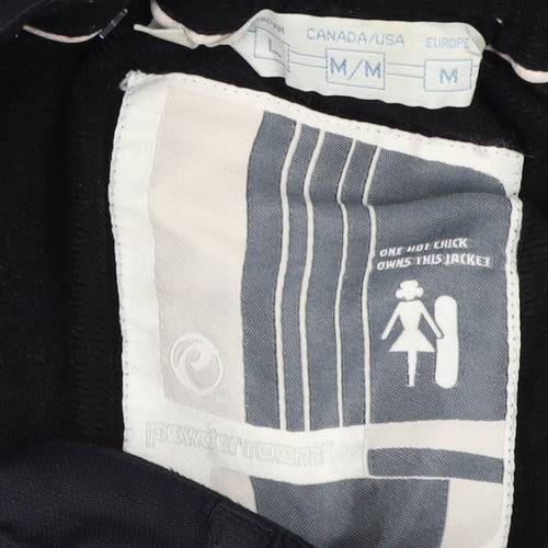Powder Room Women's Black M Snow Pants Waterproof Insulated Winter Trousers