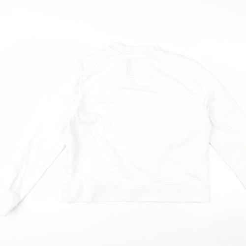 Calvin Klein Jeans Women's White Logo Sweatshirt Size L